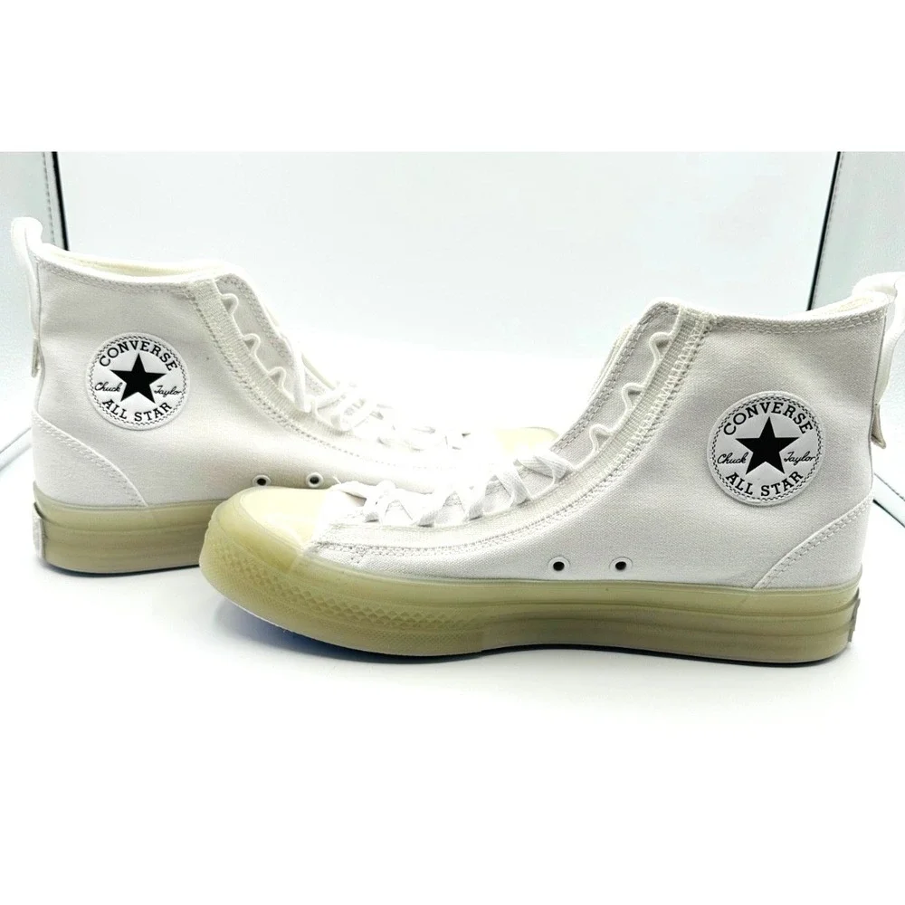 Converse CX High Top White Canvas Sneakers Glow Sole Men's 6 Women's 8 - Picture 12 of 12